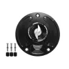 cafe 4 racer - Tank filler cap for Kawasaki motorbikes with quick release machined from billet aluminium, Accossato brand code FC143 - Accossato  Fuel Caps 