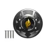 cafe 4 racer - Tank filler cap for BMW motorbikes with quick release machined from billet aluminium, Accossato brand code FC133 - Accossato  Fuel Caps 