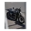 cafe 4 racer - FORTYNINER - Súprava na úpravu prednej casti klin  motora - lesklá čierna - Motone Triumph Bonneville 