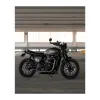 cafe 4 racer - FORTYNINER - Súprava na úpravu prednej casti klin  motora - lesklá čierna - Motone Triumph Bonneville 