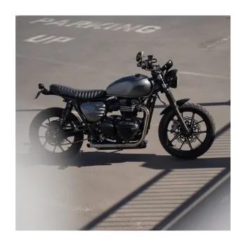 cafe 4 racer - FORTYNINER - Súprava na úpravu prednej casti klin  motora - lesklá čierna - Motone Triumph Bonneville 