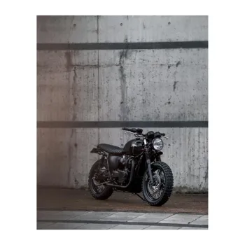 cafe 4 racer - Motone Craig-Bars Engine Frame Crashbars LC - T120/T100/Street - BLACK - Motone Triumph Bonneville 