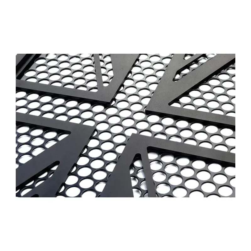 cafe 4 racer - Billet Radiator Guard Kit 400 - Union Jack - Black - Motone Triumph Bonneville 