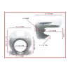 cafe 4 racer - White Front clear Headlight Fairing For Harley Touring Softail Sportster - MAX-INC  Front Headlamp Masks 