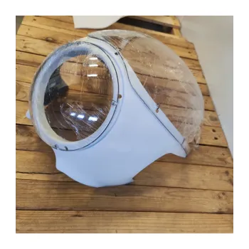 cafe 4 racer - White Front clear Headlight Fairing For Harley Touring Softail Sportster - MAX-INC  Front Headlamp Masks 