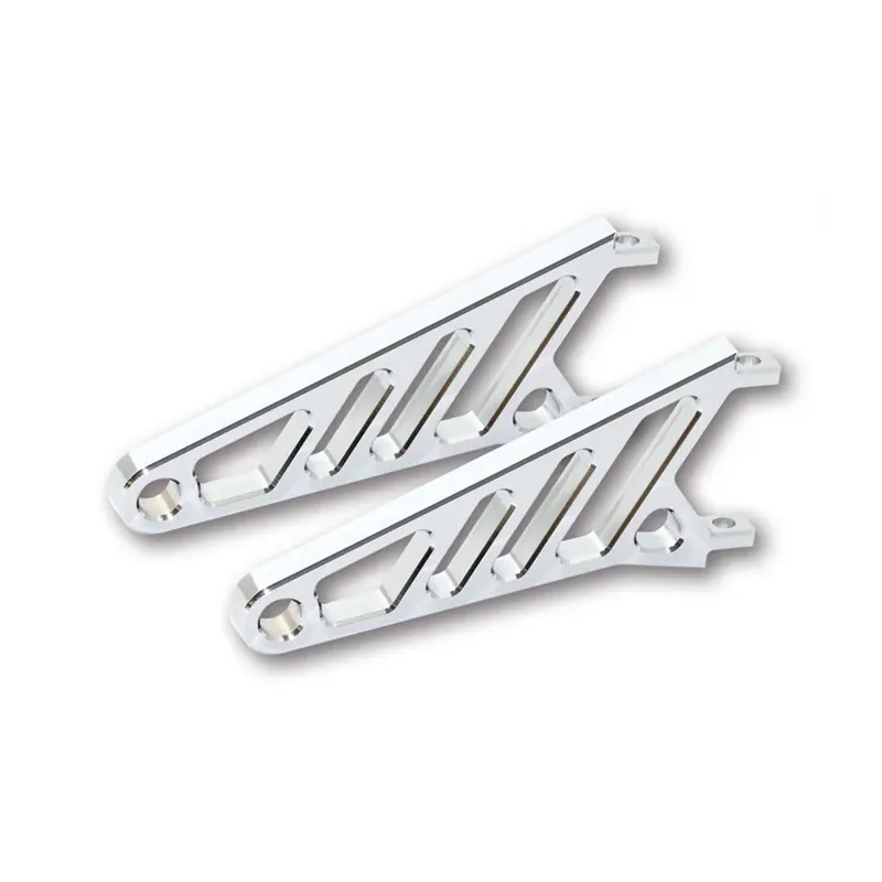 cafe 4 racer - HIGHSIDER CNC Alu headlight bracket Chrome LONG - Highsider Headlights brackets & holders 4054783183142