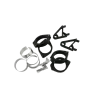 cafe 4 racer - HIGHSIDER CNC Alu headlamp bracket 35-54mm chrome/black  - Highsider Headlights  brackets & holders   