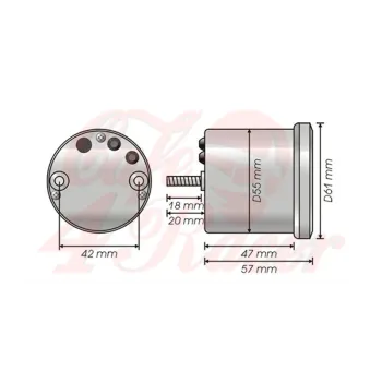cafe 4 racer - KOSO GP style D55 - Koso Digital speedometers 4260303010809