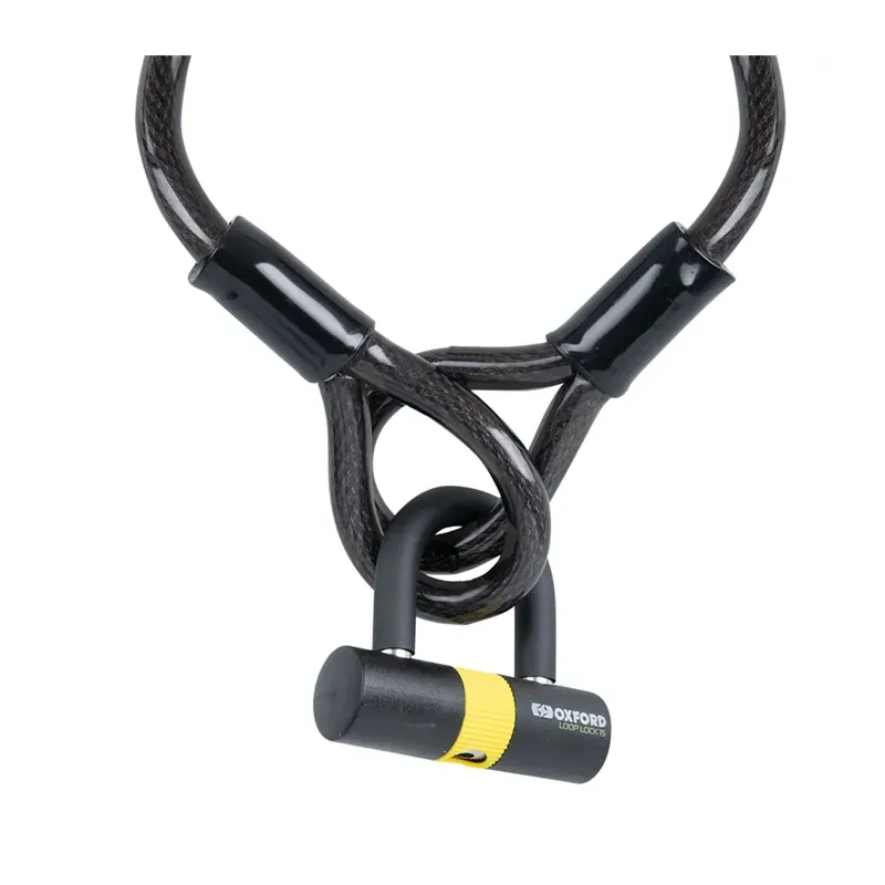 OXFOR LOOP LOCK15 CABLE + SHACKLE 15MM2M