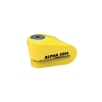 OXFOR DISC LOCK ALPHA XD14 (14MM) YELLOW
