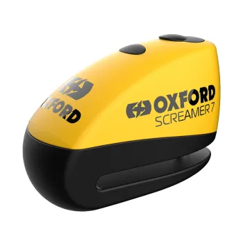 OXFOR DISC LOCK SCREAMER 7MM BLK/YEL