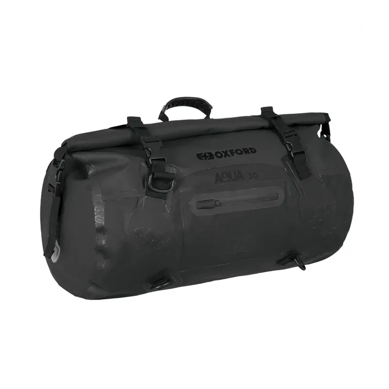 cafe 4 racer - OXFOR ROLL BAG AQUA T-30, BLK - OXFORD Tašky 5030009193330