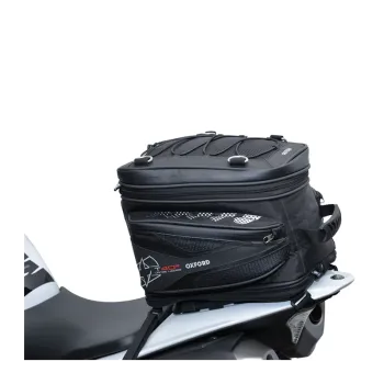 cafe 4 racer - Burly Voyager taška na nádrž/zadnú časť voskovaný plátno tmavý dub - BURLY Tašky 