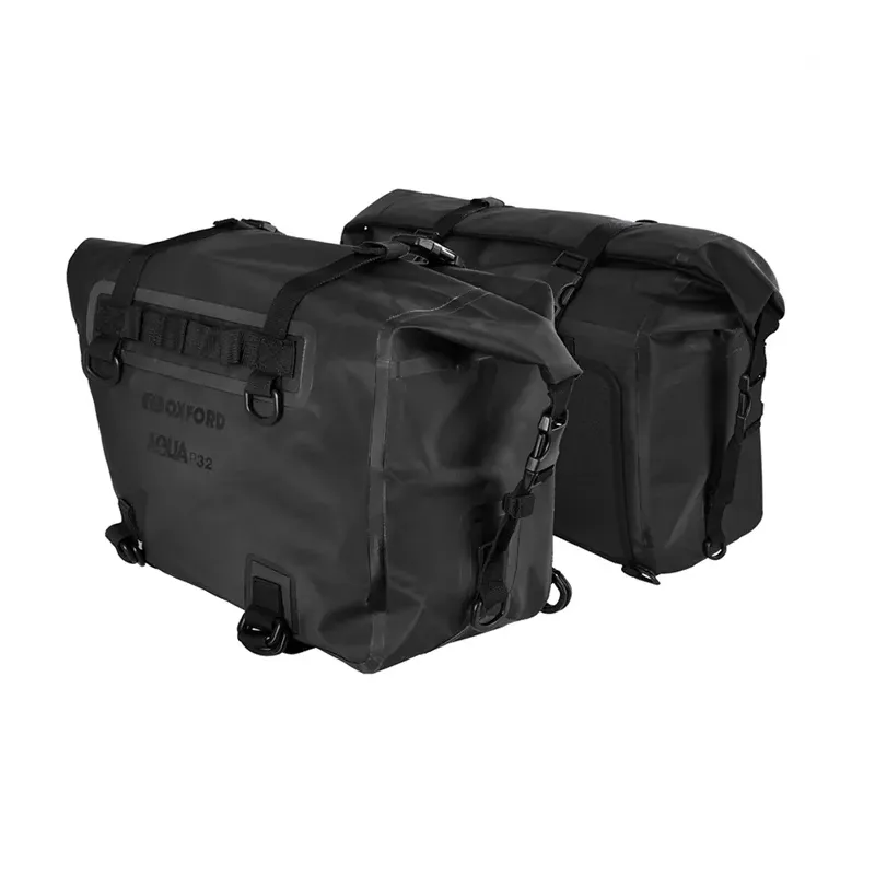 cafe 4 racer - OXFOR AQUA PANNIERS 32L, BLK/BLK - OXFORD Bags 5030009193729