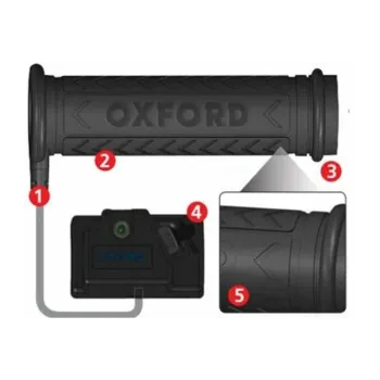 cafe 4 racer - OXFOR HOTGRIPS ADVANCED ADVENTURE - OXFORD Vyhřívané rukojeti  5030009097461