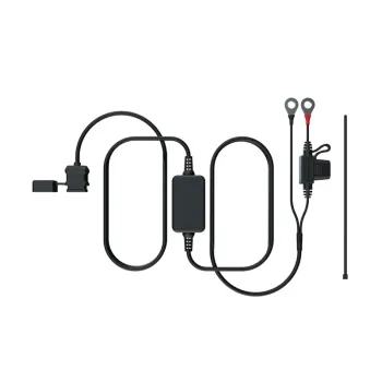 cafe 4 racer - USB Socket "Daytona Double" Dual 5V/2.1A 7/8&quot+1&quot Handlebar Mount Cable Length 120cm - Daytona USB socket port 4251352611529