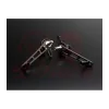 cafe 4 racer - ABM Uni-footrest system black semi matt - ABM Rearsets & Foot pegs 