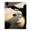 cafe 4 racer - TELSTAR Low Profile Fuel Gas Cap - Billet Aluminium - Black/Contrast Polished - Motone Body Parts 
