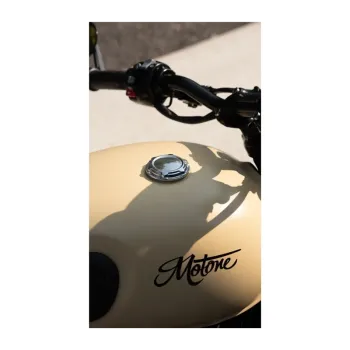 cafe 4 racer - TELSTAR Low Profile Fuel Gas Cap - Billet Aluminium - Polished - Motone Body Parts 