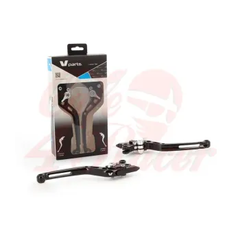 cafe 4 racer - V-PARTS Štandardné páky 175 mm CNC čierne/hliníkové skrutky s adaptérmi pár BMW -  Príslušenstvo 