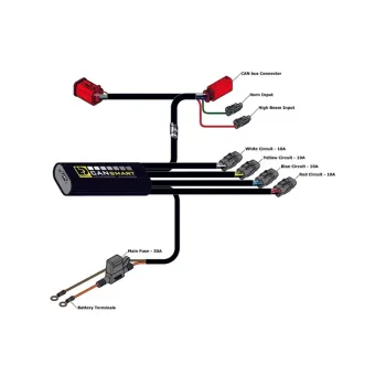 cafe 4 racer - DENALI cansmart kit dl9 amb - DENALI Extra Lights 3070563