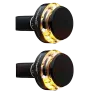 cafe 4 racer - Motogadget m-Blaze Disc DARK  (right left) black 2pcs  bundle - Motogadget Bar end indicators 