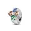 cafe 4 racer - Rebel tlačidlo 4 button LED – leštené 22mm 7/8" - Rebelmoto 25,4mm & 1 inch 