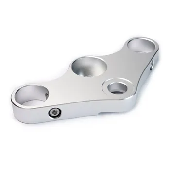 cafe 4 racer - Top Triple Tree Clamp “Café” K100 & K75 – 41,3mm Forks anodized black - Rebelmoto BMW K100 16V, K1, K1100 41,7mm 