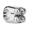 cafe 4 racer - The Quad Micro Micro Switch Button Housing - 22mm 7/8" Handlebar - CHROME - Motone 22mm & 7/8 inch 