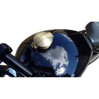 cafe 4 racer - Sada víčka nádrže Monza pro Triumph z mosazi - Motone Triumph Bonneville 