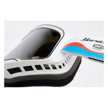 cafe 4 racer - 100% Barstow goggle Lucien mirror silver lens - 100% Googles 