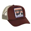 cafe 4 racer - 13 1/2 Keep On Chopping trucker cap brown/khaki - 13 1/2 Company Šiltovka 