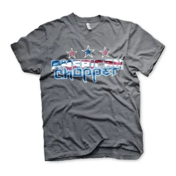 cafe 4 racer - Tričko s logom American Chopper Flag dark heather - American Chopper Tričká 