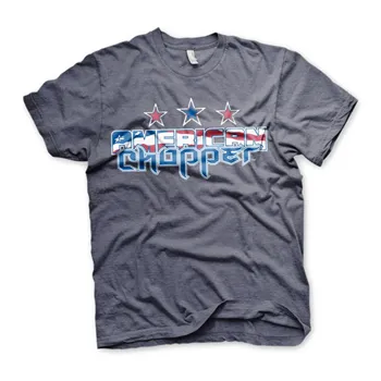 Tričko s logom American Chopper Flag navy heather