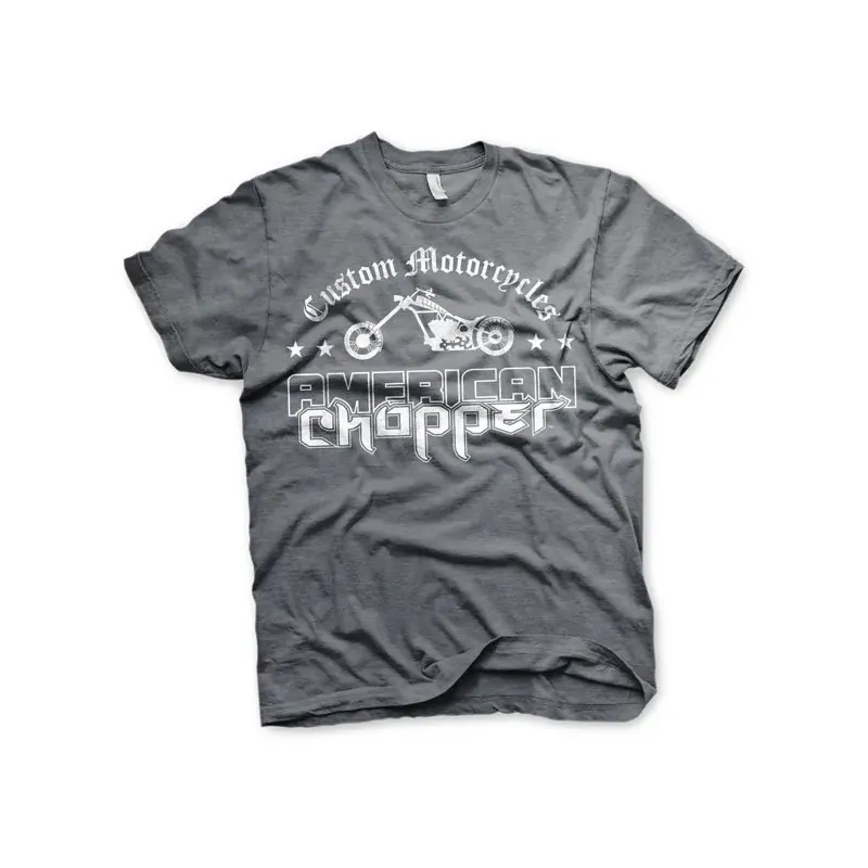 cafe 4 racer - Tričko s logom American Chopper Washed dark heather - American Chopper Tričká 