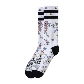 cafe 4 racer - Americké ponožky Mid High Poison Soul ponožky červené - AMERICAN SOCKS Ponožky 