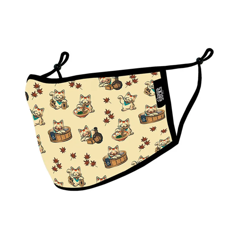 cafe 4 racer - Americká maska na tvár Maneki Neko - AMERICAN SOCKS Nákrčníky & šatky 