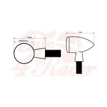 cafe 4 racer - SHIN YO Halogen indicator ARIZONA - Shin Yo Standard indicators 4054783024766