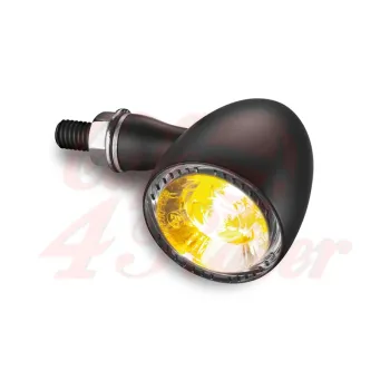 cafe 4 racer - Kellermann LED indicator / position light Bullet 1000 PL white, black, clear glass - Kellermann 2in1 and 3in1  4029265832009