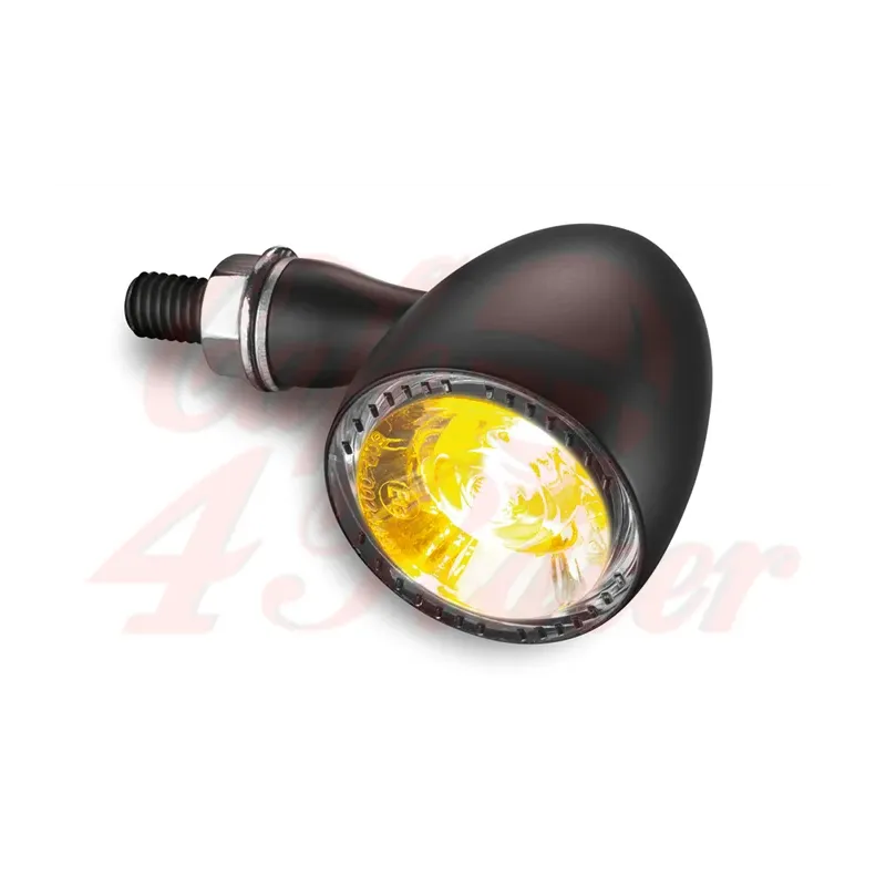 cafe 4 racer - Kellermann LED indicator / position light Bullet 1000 PL white, black, clear glass - Kellermann 2in1 and 3in1  4029265832009