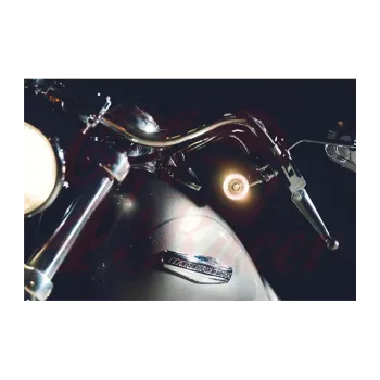 cafe 4 racer - Kellermann LED indicator / position light Bullet 1000 PL white, black, clear glass - Kellermann 2in1 and 3in1  4029265832009
