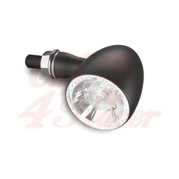 cafe 4 racer - Kellermann LED indicator / position light Bullet 1000 PL white, black, clear glass - Kellermann 2in1 and 3in1  4029265832009