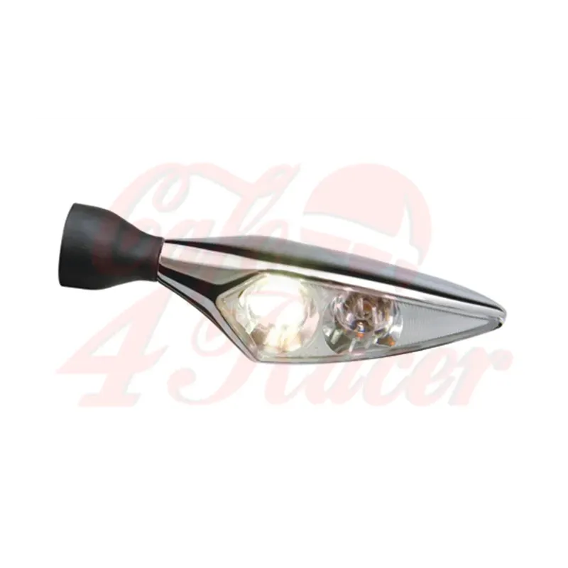 cafe 4 racer - Kellermann LED indicator / position light Micro Rhombus PL, chrome, front left - Kellermann 2in1 and 3in1  4029265471000