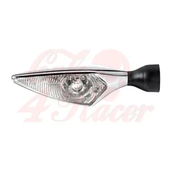 cafe 4 racer - Kellermann Turn signal MicroRhombus chrome-plated, white glass, front left rear right - Kellermann Standard indicators 4029265261007
