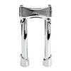 cafe 4 racer - Biltwell, Murdock pullback risers 8" chrome - BILTWELL Clamp Kit & Risers 