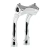 cafe 4 racer - Biltwell, Murdock pullback risers 8" chrome - BILTWELL Clamp Kit & Risers 