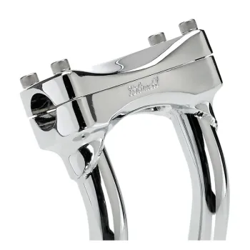 cafe 4 racer - Biltwell, Murdock pullback risers 8" chrome - BILTWELL Clamp Kit & Risers 