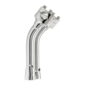 cafe 4 racer - Biltwell, Murdock pullback risers 8" chrome - BILTWELL Clamp Kit & Risers 