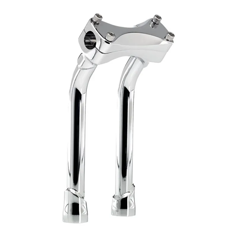 cafe 4 racer - Biltwell, Murdock pullback risers 10" chrome - BILTWELL Clamp Kit & Risers 