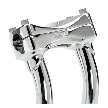 cafe 4 racer - Biltwell, Murdock pullback risers 10" chrome - BILTWELL Clamp Kit & Risers 